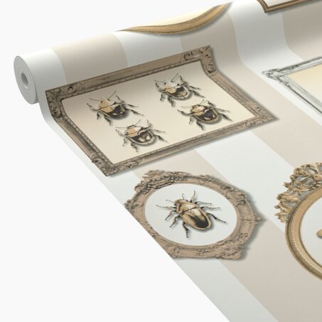 Papier peint intissé INSECT PORTRAIT coloris sable beige
