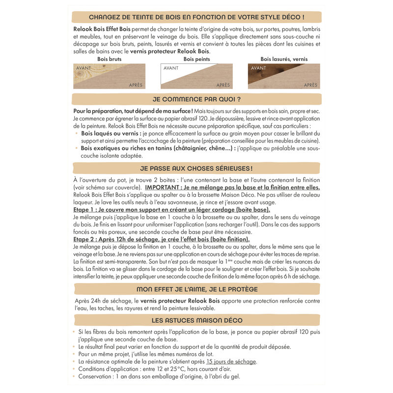 Maison déco Peinture  Acrylique pin recyclé Satiné 0,75 L