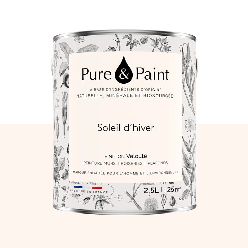 Peinture PURE AND PAINT Acrylique SOLEIL D'HIVER Mat 2,5 L