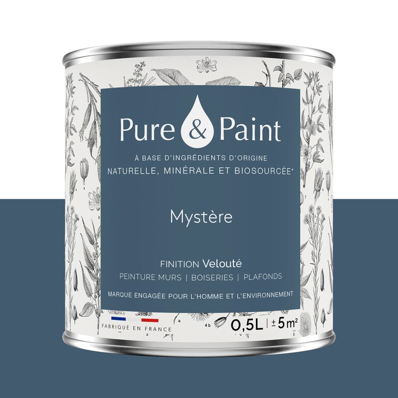 Peinture PURE AND PAINT Acrylique Mystère Mat 0,5 L