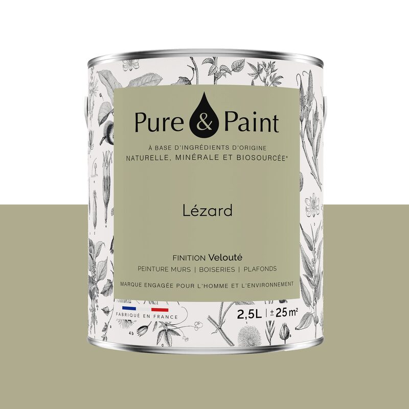 Peinture PURE AND PAINT Acrylique LÉZARD Mat 2,5 L