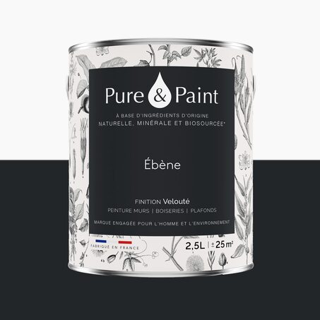 Pure and Paint Peinture Peinture ébène 2,5 L