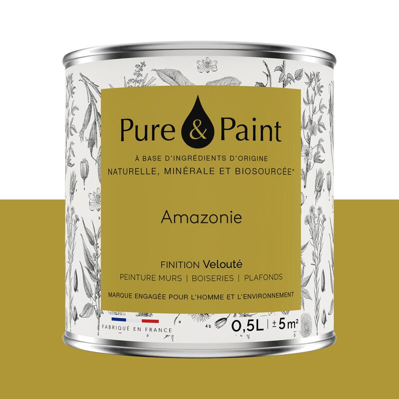 Peinture PURE AND PAINT Acrylique Amazonie Mat 0,5 L