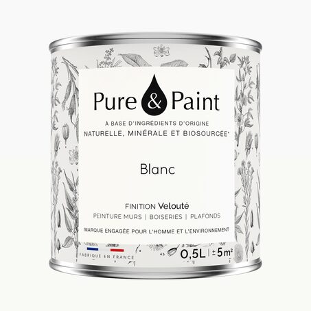 Pure and Paint Peinture Peinture blanc 0,5 L