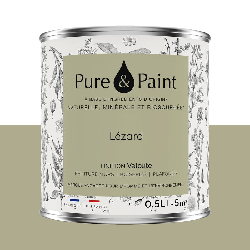 Peinture PURE AND PAINT Acrylique LÉZARD Mat 0,5 L