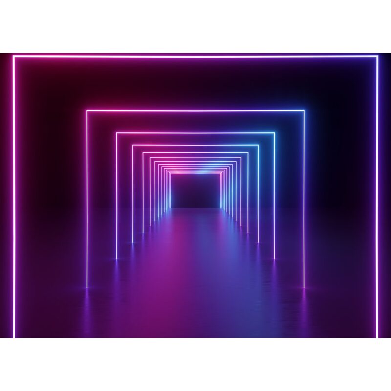 Papier peint panoramique XL NEON LIGHTS 350 x 255 cm