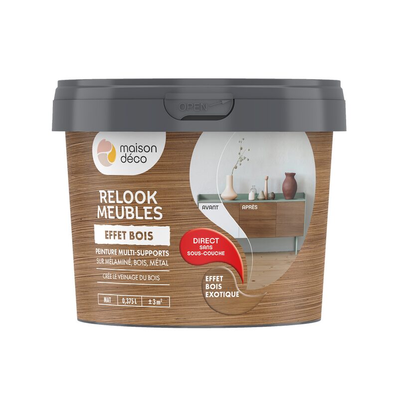 Maison déco Peinture  Acrylique bois exotique Satiné 0,38 L