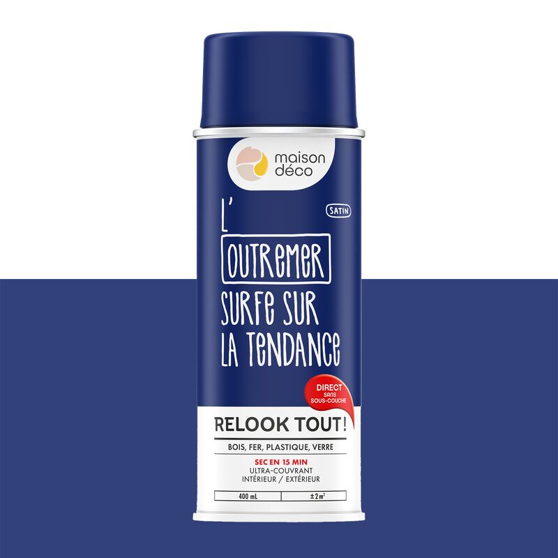 Maison déco Peinture  Acrylique outremer Satiné 400 ML