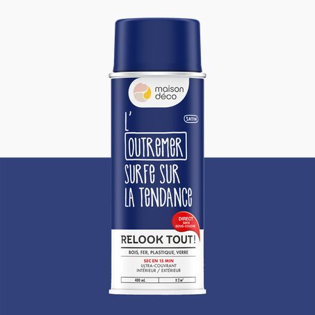 Relook tout aérosol Peinture Peinture outremer Satiné 0,4 L