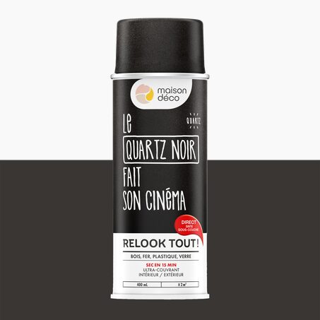 Relook tout aérosol Peinture Peinture noir Satiné 0,4 L