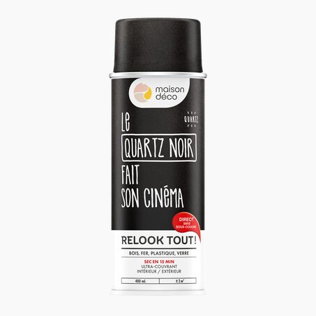 Relook tout aérosol Peinture Peinture noir Satiné 400 ML