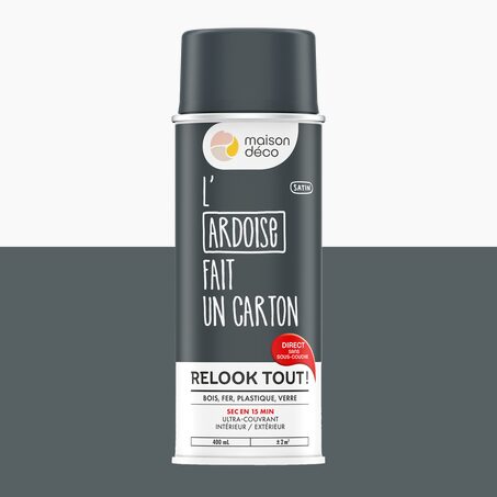 Relook tout aérosol Peinture Peinture ardoise Satiné 0,4 L