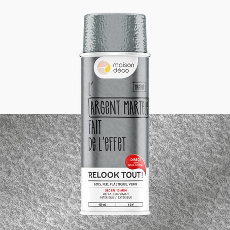 Relook tout aérosol Peinture Peinture argent Brillant 0,4 L