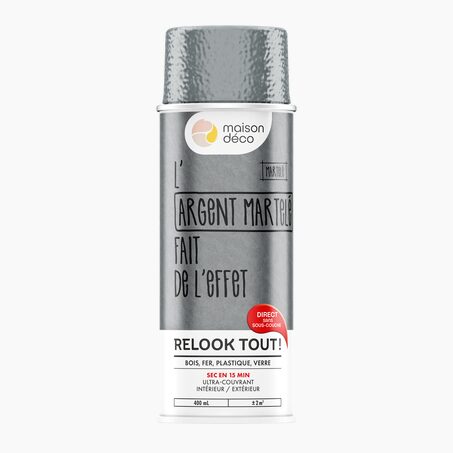 Relook tout aérosol Peinture Peinture argent Brillant 400 ML