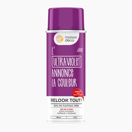 Relook tout aérosol Peinture Peinture ultra violet Brillant 400 ML