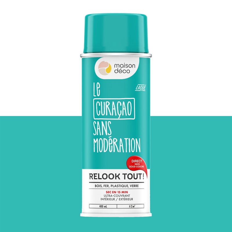 Maison déco Peinture  Acrylique curacao Brillant 400 ML
