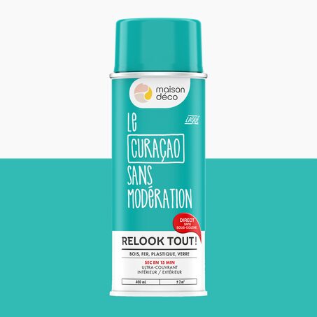 Relook tout aérosol Peinture Peinture curacao Brillant 0,4 L