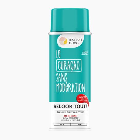 Relook tout aérosol Peinture Peinture curacao Brillant 400 ML