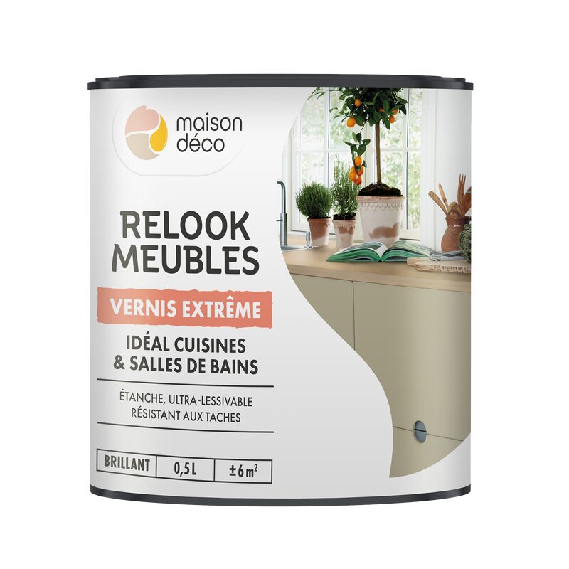 Maison déco Peinture RELOOK MEUBLES VERNIS EXTREME Acrylique incolore Brillant 0,5 L