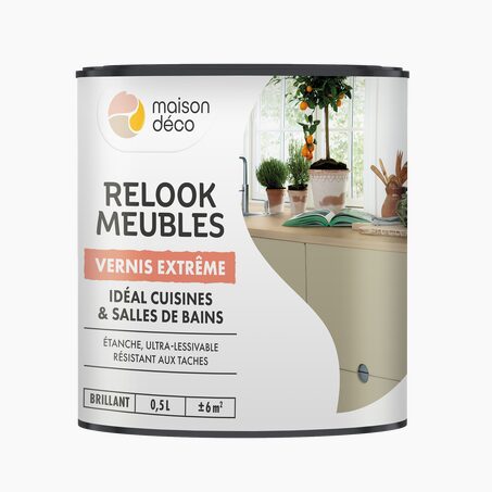 Relook meubles couleurs Peinture RELOOK MEUBLES VERNIS EXTREME Peinture incolore Brillant 0,5 L