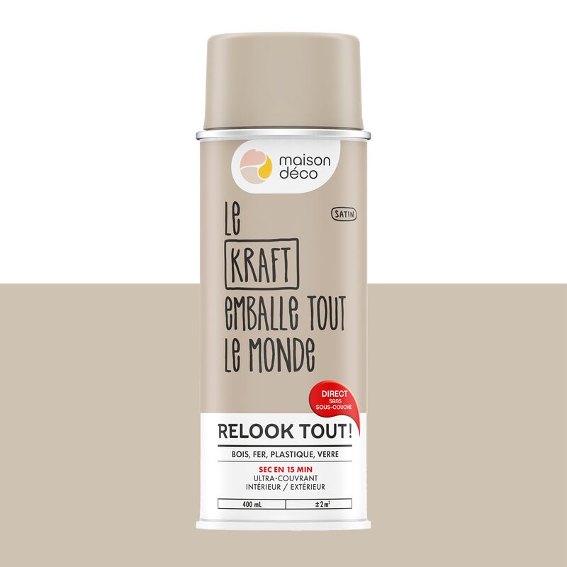Maison déco Peinture  Acrylique kraft Satiné 400 ML