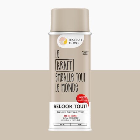 Relook tout aérosol Peinture Peinture kraft Satiné 0,4 L