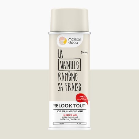 Relook tout aérosol Peinture Peinture vanille Satiné 0,4 L