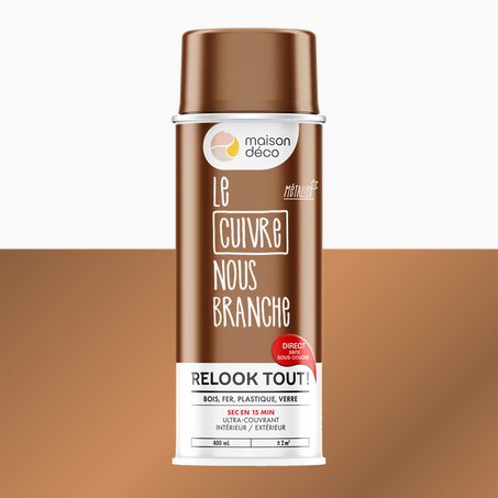 Relook tout aérosol Peinture Peinture cuivre Brillant 0,4 L