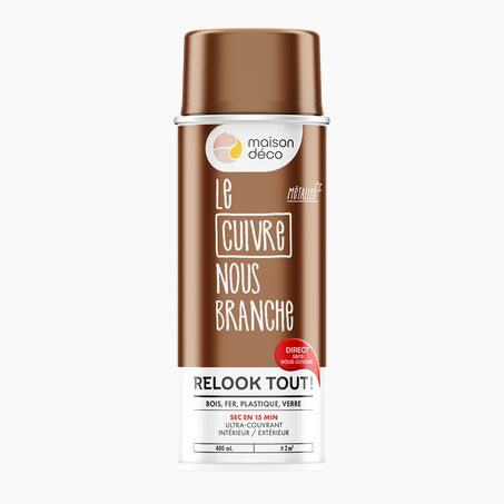 Relook tout aérosol Peinture Peinture cuivre Brillant 400 ML