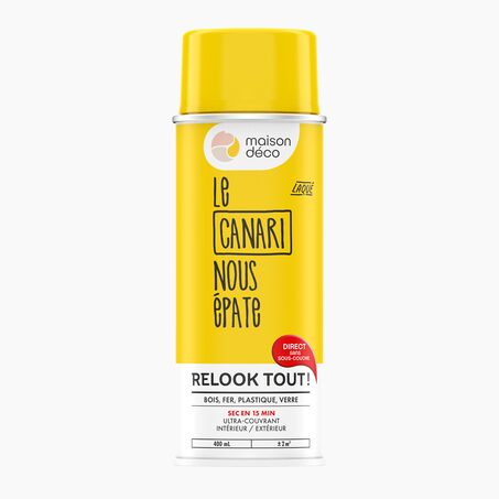 Relook tout aérosol Peinture Peinture canari Brillant 400 ML
