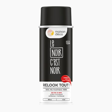 Relook tout aérosol Peinture Peinture noir 400 ML