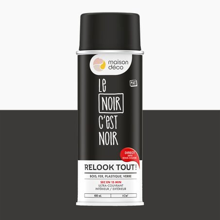 Relook tout aérosol Peinture Peinture noir 0,4 L