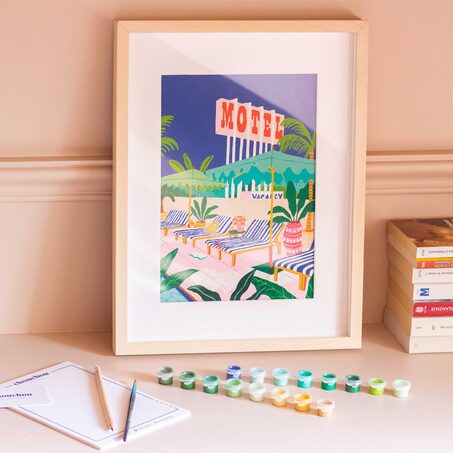 Peinture par numéros THE MOTEL POOL
