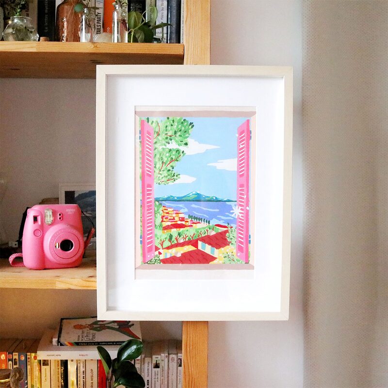 Peinture par numéros FENÊTRE OUVERTE SUR NAPLES