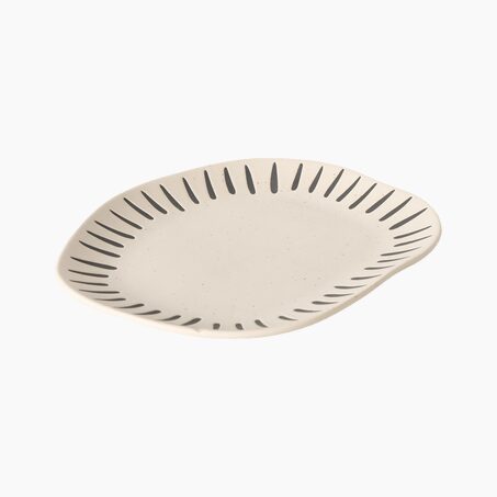 Assiette KENIA coloris beige