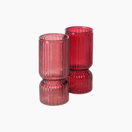 Vase LOJANO coloris rouge