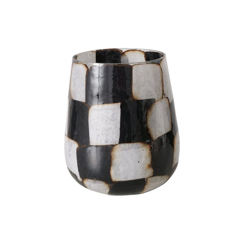 Bougeoir MEDO coloris noir/blanc