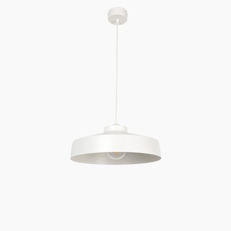 Suspension ARCHI coloris blanc 15 x 41 cm