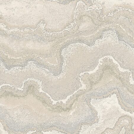 Papier peint intissé ELAURA coloris beige rosé et argenté