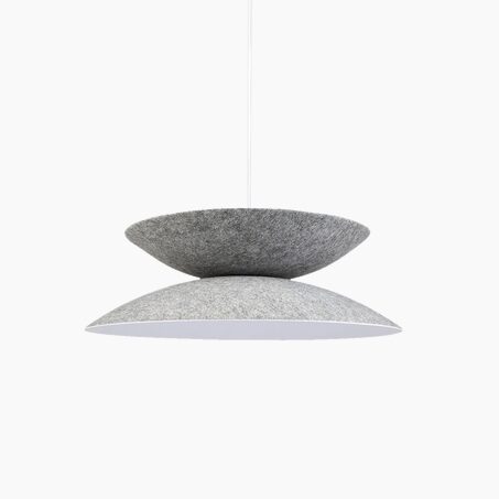 Ostaria Suspension NIMBUS coloris gris 16 x 46 cm