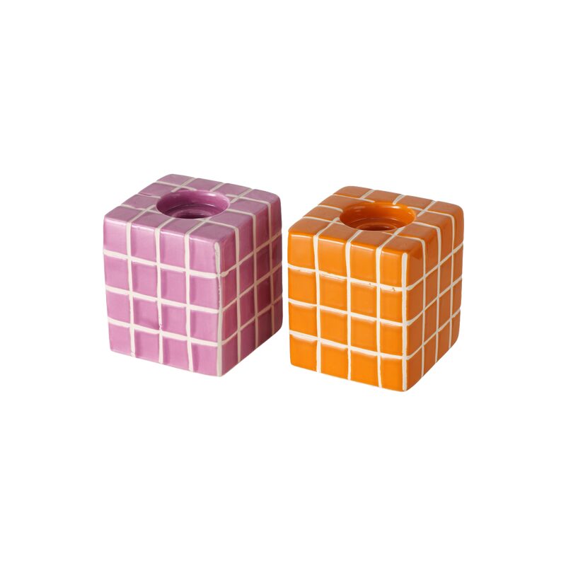Bougeoir CUBE coloris multicolore