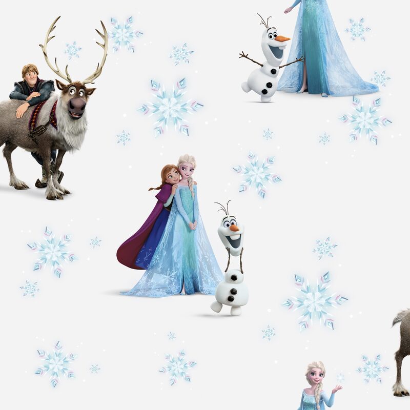 Papier peint intissé LA REINE DES NEIGES 3 coloris multicolore
