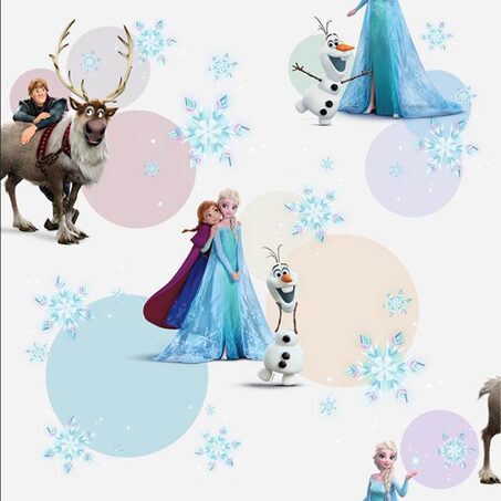Papier peint intissé LA REINE DES NEIGES 3 multicolore
