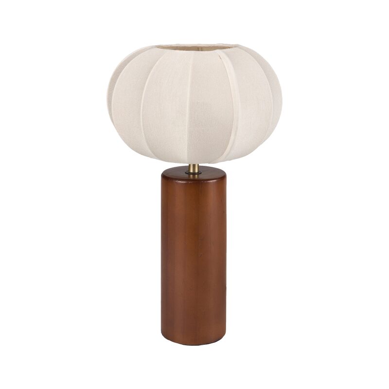 Lampe à poser MOON coloris Brun et beige 35 x 0.0 cm