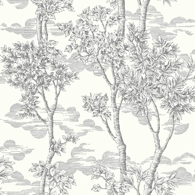 Papier peint intissé ERNEST coloris noir et blanc