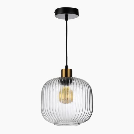 Suspension LEDA coloris transparent 19 x 20,5 cm