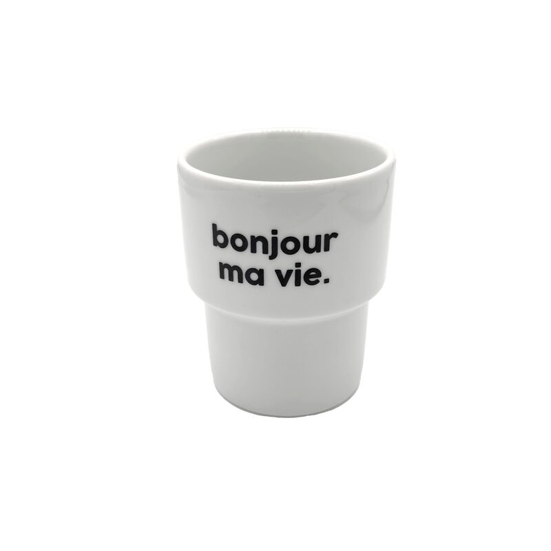 Gobelet MA VIE coloris blanc