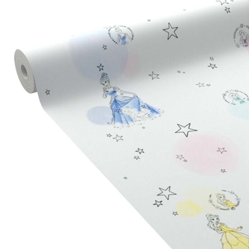 Papier peint intissé DISNEY PRINCESSES coloris multicolore