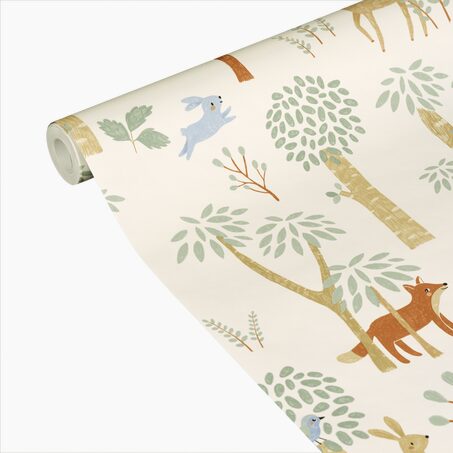 Papier peint intissé FRIENDLY FOREST coloris multicolore