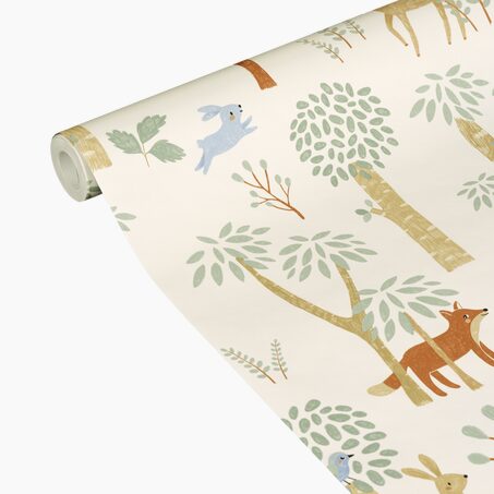 Papier peint intissé FRIENDLY FOREST coloris multicolore